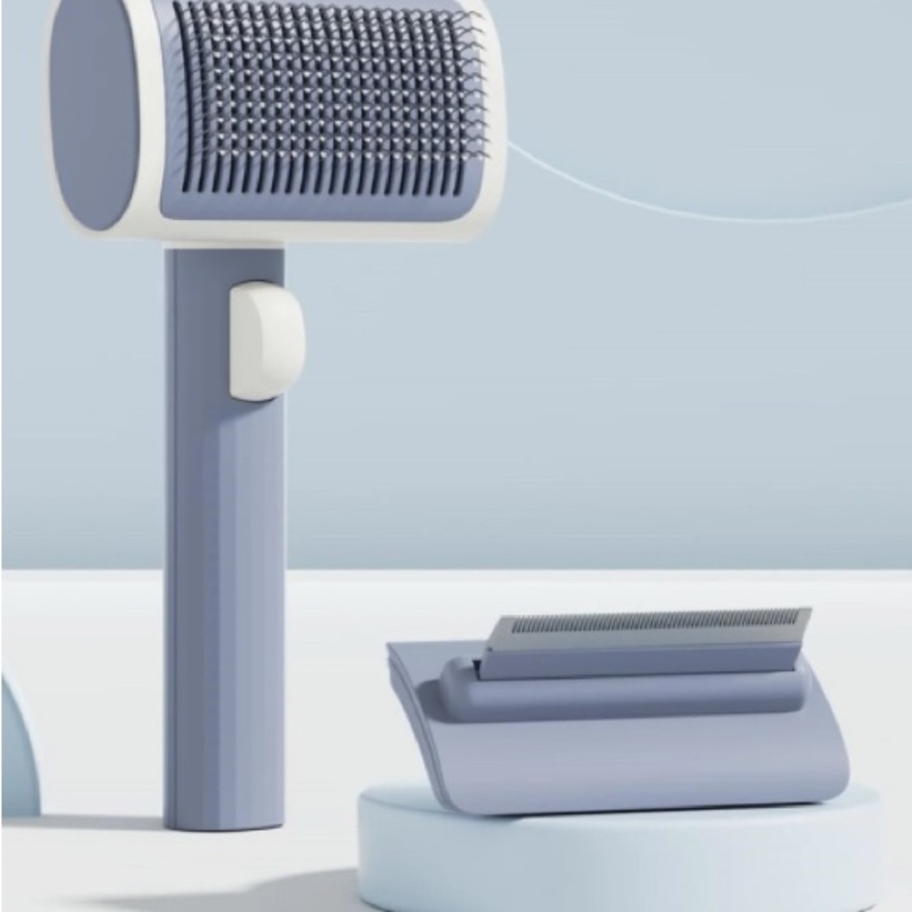 VOOCOO Cat Grooming Brush 2 in 1 Self Cleaning Slicker Brushes for Short & Long-